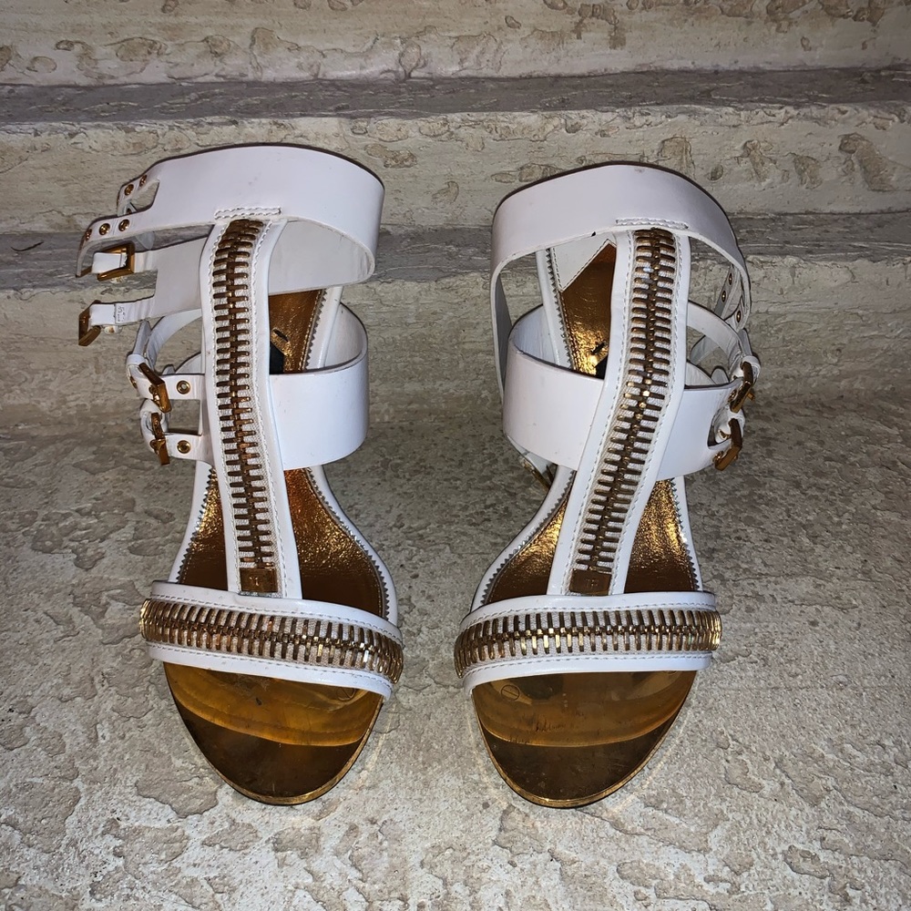 Tom Ford White zippier Sandal